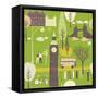 Vector London Symbols-Lavandaart-Framed Stretched Canvas