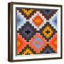 Vector Navajo Tribal Ornament-tukkki-Framed Art Print