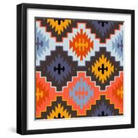 Vector Navajo Tribal Ornament-tukkki-Framed Art Print