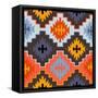 Vector Navajo Tribal Ornament-tukkki-Framed Stretched Canvas