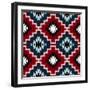 Vector Navajo Tribal Ornament-tukkki-Framed Art Print