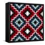 Vector Navajo Tribal Ornament-tukkki-Framed Stretched Canvas