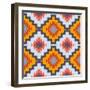 Vector Navajo Tribal Ornament-tukkki-Framed Art Print