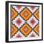 Vector Navajo Tribal Ornament-tukkki-Framed Art Print