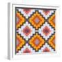 Vector Navajo Tribal Ornament-tukkki-Framed Art Print