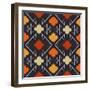 Vector Navajo Tribal Ornament-tukkki-Framed Art Print