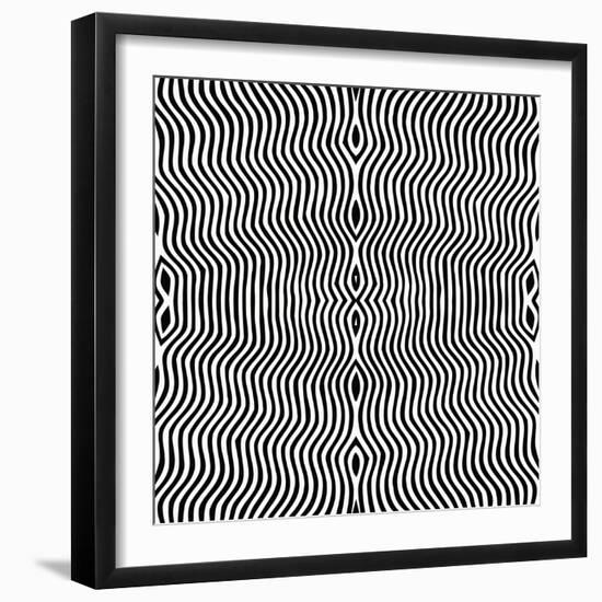 Vector - Optical Art-Clara-Framed Art Print