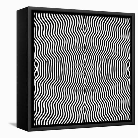 Vector - Optical Art-Clara-Framed Stretched Canvas