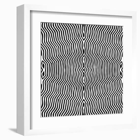 Vector - Optical Art-Clara-Framed Art Print