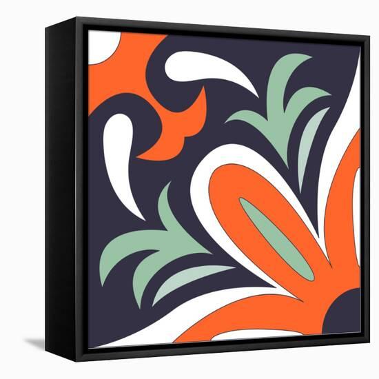 Vector Ornamental Tile Background. Italian Style. Vector Illustration Can Be Used for Desktop Wallp-Ksu Ganz-Framed Stretched Canvas