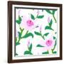 Vector Pattern with Classic Chinese Motifs-tukkki-Framed Art Print