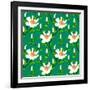 Vector Pattern with Classic Japanese Motifs-tukkki-Framed Art Print