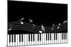 Vector Piano Musical Abstract Background-aispl-Mounted Art Print