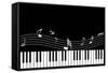 Vector Piano Musical Abstract Background-aispl-Framed Stretched Canvas