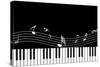 Vector Piano Musical Abstract Background-aispl-Stretched Canvas
