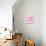 Vector Pink Hearts-skoo-Stretched Canvas displayed on a wall