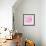 Vector Pink Hearts-skoo-Framed Art Print displayed on a wall