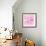 Vector Pink Hearts-skoo-Framed Art Print displayed on a wall