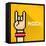 Vector Pixel Art Hand Sign Rock N Roll Music.-rock n roll-Framed Stretched Canvas