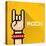 Vector Pixel Art Hand Sign Rock N Roll Music.-rock n roll-Stretched Canvas