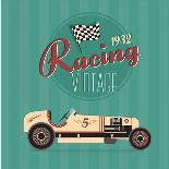 Vintage Car-vector pro-Framed Art Print