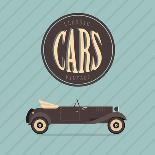 Vector Vintage Sport Racing Car-vector pro-Art Print