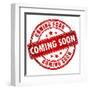 Vector Red Stamp Coming Soon-Arcady31-Framed Art Print