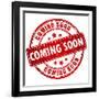 Vector Red Stamp Coming Soon-Arcady31-Framed Art Print