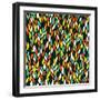 Vector Seamless Abstract Hand-Drawn Pattern with Leaf-Markovka-Framed Art Print