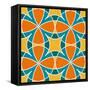 Vector Seamless Pattern-Mobyus-Framed Stretched Canvas