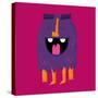 Vector Set of Cartoon Cute Character Monsters. Child's Drawing by Hand / Halloween Monster.-quantium-Stretched Canvas