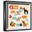 Vector Set of Infographics Design Elements - Dogs-venimo-Framed Art Print