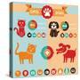 Vector Set of Infographics Elements - Dogs, Cats-venimo-Stretched Canvas