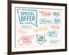 Vector Set: Rubber Stamps-hauvi-Framed Art Print