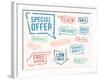 Vector Set: Rubber Stamps-hauvi-Framed Art Print