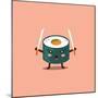 Vector Sushi Cartoon Character Illustration-Apple Art-Mounted Premium Giclee Print