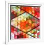 Vector Triangles Pattern-Maksim Krasnov-Framed Art Print