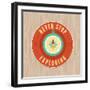 Vector Vintage Badge - Flat Icon. Travel Concept-venimo-Framed Art Print