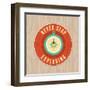 Vector Vintage Badge - Flat Icon. Travel Concept-venimo-Framed Art Print