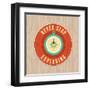 Vector Vintage Badge - Flat Icon. Travel Concept-venimo-Framed Art Print