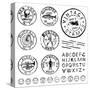 Vector Vintage Stamp and Icons. Create Your Own Retro Stamps, Labels and Badges.-vectorkat-Stretched Canvas