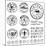 Vector Vintage Stamp and Icons. Create Your Own Retro Stamps, Labels and Badges.-vectorkat-Mounted Art Print