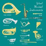 Wind Musical Instruments-vectorikart-Art Print