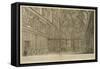 Veduta Della Capella Sistina Nel Palazzo Apostolico Vaticano-Francesco Barbazza-Framed Stretched Canvas