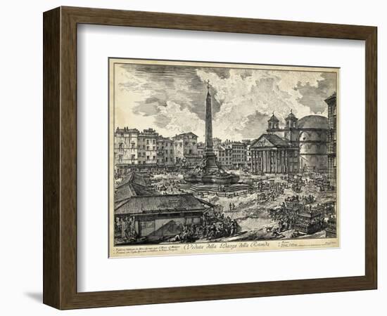 Veduta Della Piazza Della Rotunda-Piranesi-Framed Art Print