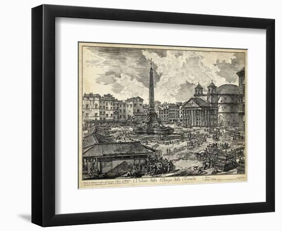 Veduta Della Piazza Della Rotunda-Piranesi-Framed Art Print