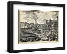 Veduta Della Piazza Della Rotunda-Piranesi-Framed Art Print