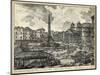 Veduta Della Piazza Della Rotunda-Piranesi-Mounted Art Print