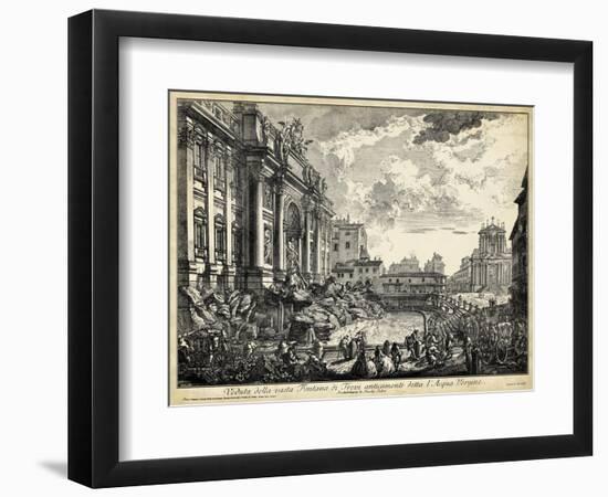 Veduta Della Vasta Fontana Di Trevi-Piranesi-Framed Art Print