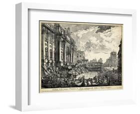 Veduta Della Vasta Fontana Di Trevi-Piranesi-Framed Art Print